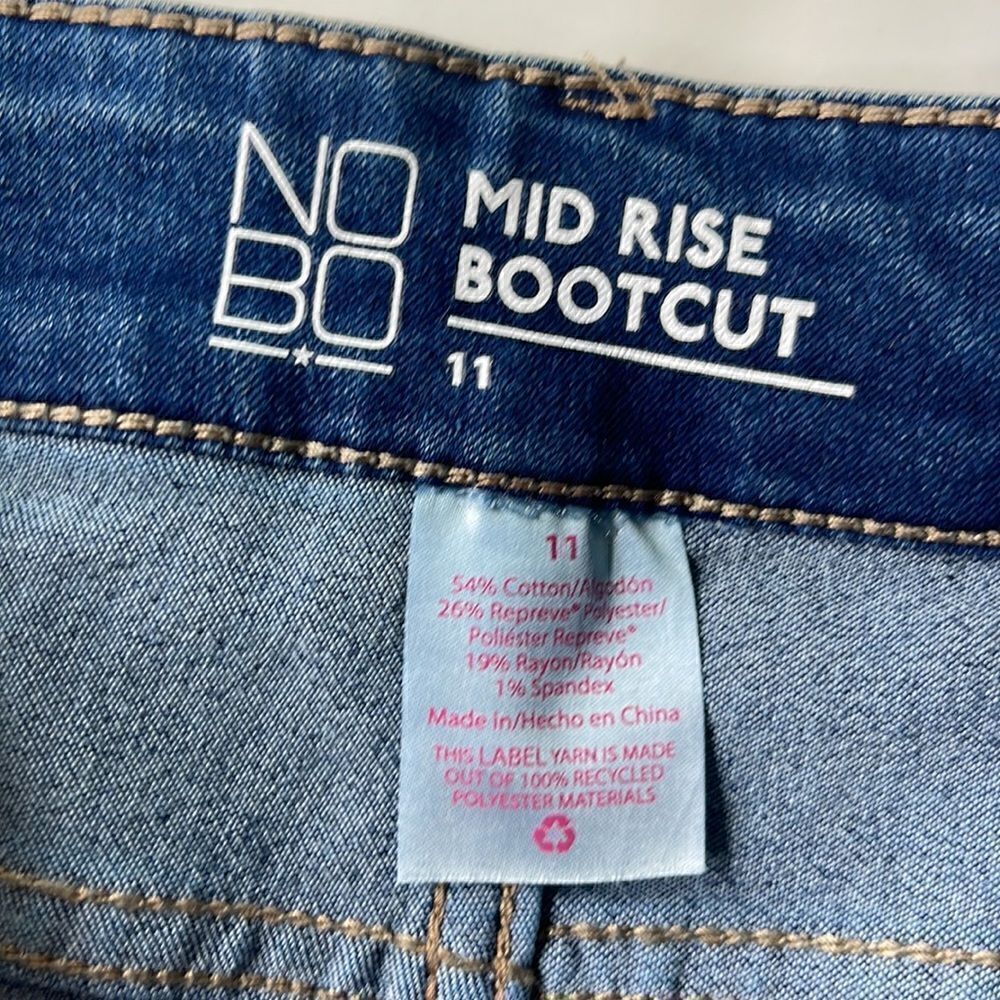 NWT NOBO mid rise bootcut jeans.  Size 11. - Picture 4 of 5